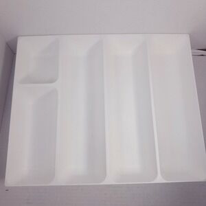 IKEA VARIERA Kitchen Utensil Flatware Tray white Plastic Silverware organizer